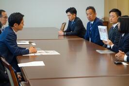 「JCI JAPAN グローバルユース国連大使」に任命された高校生と面会しました