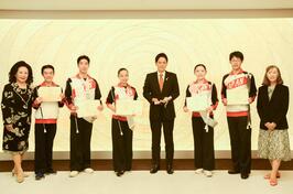 「2023 IBTF世界バトントワーリング選手権大会」の日本代表選手と面会しました
