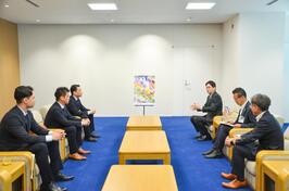 横浜ビー・コルセアーズの皆さまと面会しました