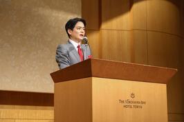 「横浜日経懇話会」でご挨拶をしました