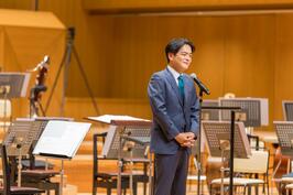 「令和7年度 心の教育 ふれあいコンサート」でご挨拶をしました