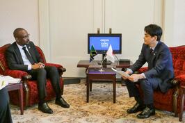 駐日タンザニア連合共和国次期大使と面会しました