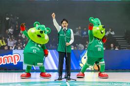 横浜エクセレンスのホストゲームでご挨拶をしました