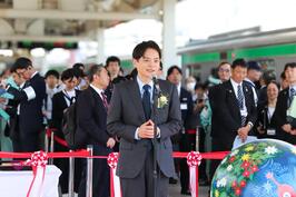 「神奈川・横浜デスティネーションキャンペーン プレキャンペーン」のオープニングセレモニーでご挨拶をし