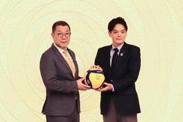 SVリーグ代表理事と面会をしました