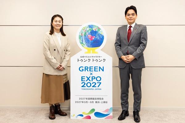 市長と澤さんのツーショット写真