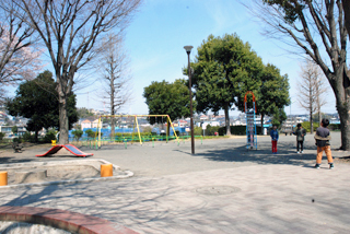 長津田柳下公園の広場と遊具