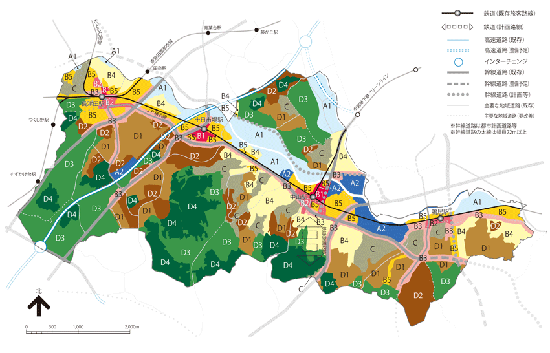 市街地整備方針図