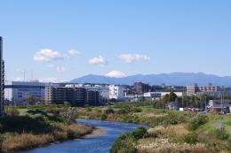 鶴見川と富士