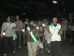 anti-crime program patrol scene by Neighborhood Associations Tsurugaoka Children's Association