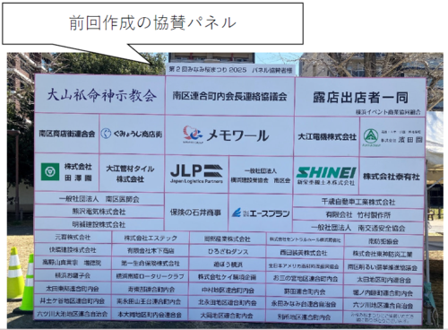 協賛パネルの写真
