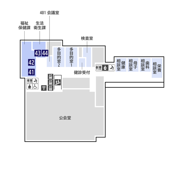 Mapa de chão o quarto chão