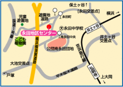 永田地区センターの地図
