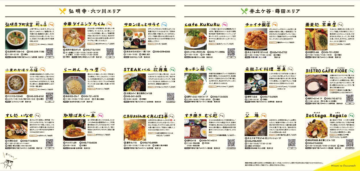 Tờ rơi thực phẩm được đề xuất của Minami
