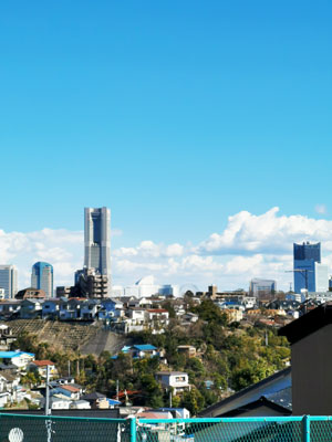 横浜清陵高校前の眺望