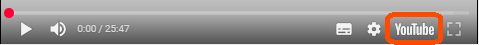 YouTubeの「YouTubeで見る」のボタンです