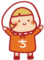 横浜市地域福祉保健計画キャラクター「ちふくちゃん」イラスト