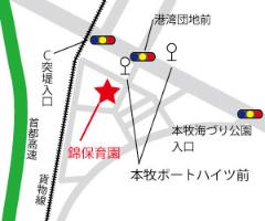 요코하마시 금 보육원 지도