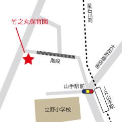 Bản đồ trường mẫu giáo Takenomaru thành phố Yokohama