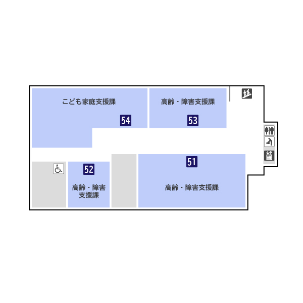 Floor map Main Building 5F