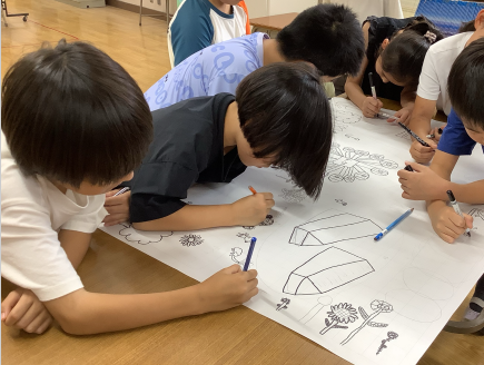 本町小学校ぬりえ