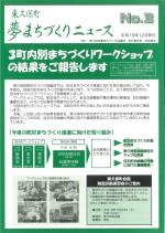 Higashikubo Town Dream Town Development News No. 3