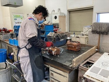 使えなくなった古い給湯器の中身をリサイクル