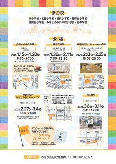 にしくSDGsパネル展2024のチラシ裏イメージ