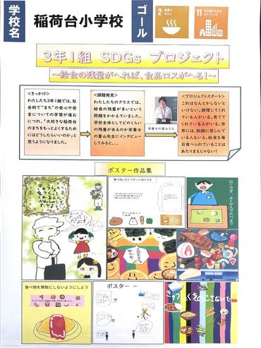 SDGsプロジェクト～給食の残量がへれば、食品ロスがへる！～（3年１組）①