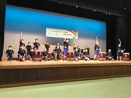Performance of Okano Junior High School Japanese Taiko Club