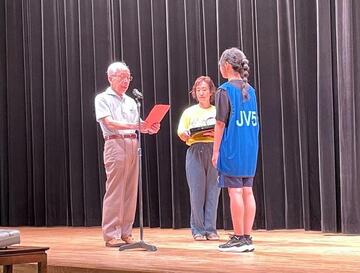 ジュニアボランティア５の任命式 