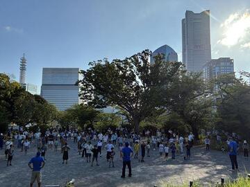 みなとみらいを望む爽やかな朝 