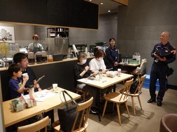 消防士による防災に関するお話も 