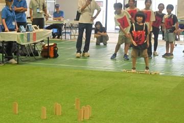 狙いをすました投てき！ 