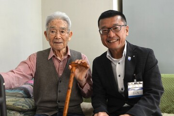 とてもお元気なご様子で、こちらが元気をいただきました 