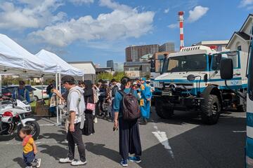 「はたらく車」展示コーナー 