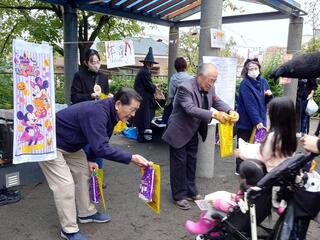 お菓子をゲット!