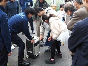 資機材点検の様子 