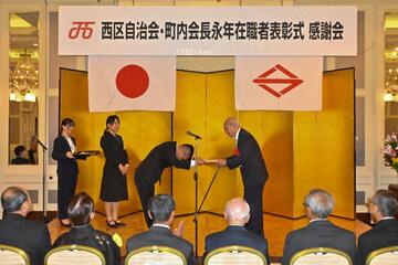 区長感謝状をお渡ししました 