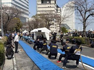 白熱したさくら綱引き選手権 