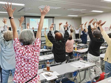 講座前の体操