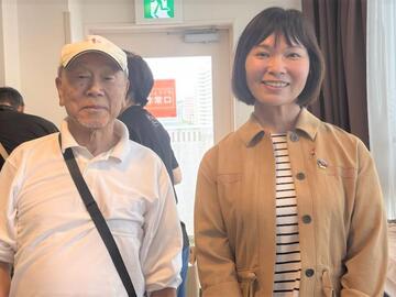 01オープニングセレモニーにて、第3地区町内会自治会協議会の笠原会長と♪
