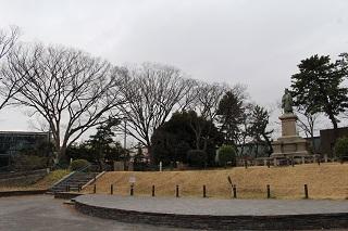 3월 8일의 카몬야마코엔(공원)의 벚꽃 봉오리의 사진