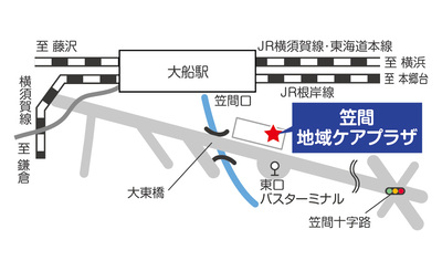 Bản đồ Khu vực Trung tâm Chăm sóc Khu vực Kasama