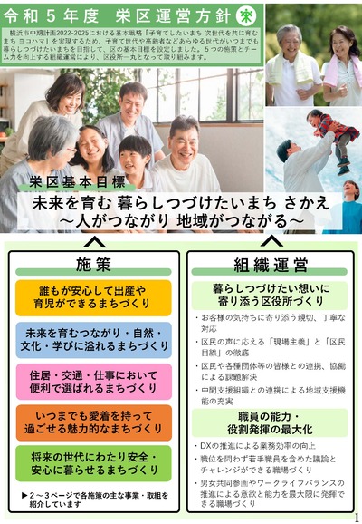 令和4年度栄区運営方針イメージ