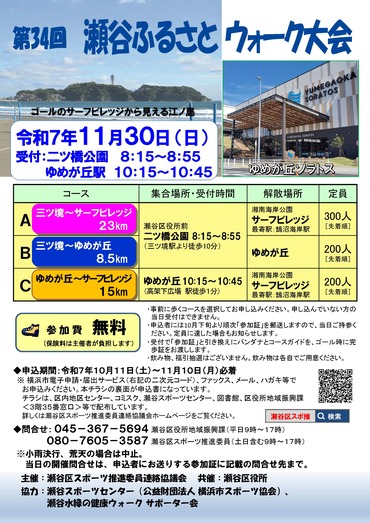 瀬谷ふるさとウォークポスター