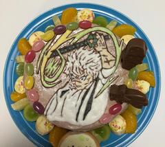 誕生日ケーキの写真