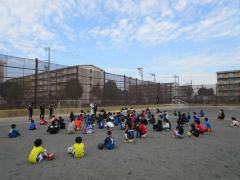 サッカー教室開会