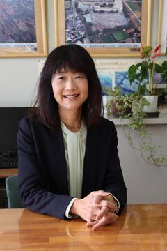 Photograph of Keiko Kobayashi, principal of Kami-Seya Elementary School