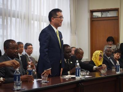 Hình ảnh lời chào của Bộ trưởng Bộ Môi trường Ito